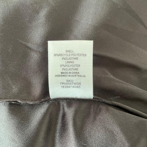 Meshki Aisha Strapless Suiting Top | Black & White | Women’s Size Large - Picture 4 of 4